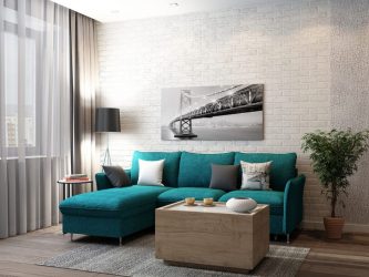 Диван с оттоманкой в интерьере: решим проблему с выбором. Уютное размещение прямых и угловых вариантов (100+Фото)