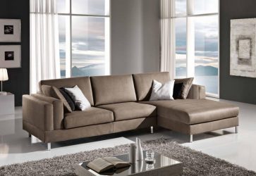 Диван с оттоманкой в интерьере: решим проблему с выбором. Уютное размещение прямых и угловых вариантов (100+Фото)