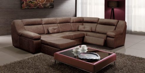 Диван с оттоманкой в интерьере: решим проблему с выбором. Уютное размещение прямых и угловых вариантов (100+Фото)