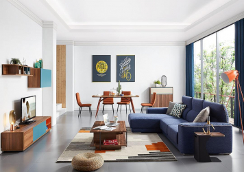 Диван с оттоманкой в интерьере: решим проблему с выбором. Уютное размещение прямых и угловых вариантов (100+Фото)