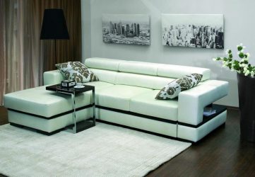 Диван с оттоманкой в интерьере: решим проблему с выбором. Уютное размещение прямых и угловых вариантов (100+Фото)