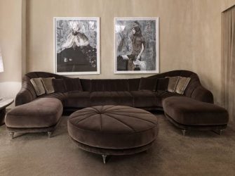 Диван с оттоманкой в интерьере: решим проблему с выбором. Уютное размещение прямых и угловых вариантов (100+Фото)