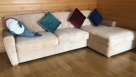 Диван с оттоманкой в интерьере: решим проблему с выбором. Уютное размещение прямых и угловых вариантов (100+Фото)