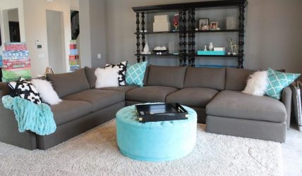 Диван с оттоманкой в интерьере: решим проблему с выбором. Уютное размещение прямых и угловых вариантов (100+Фото)