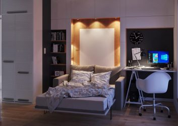 Особенности маленьких диванов со спальным местом (85+Фото). Модные тендендции современного интерьера (угловые, кухонные, кожаные)