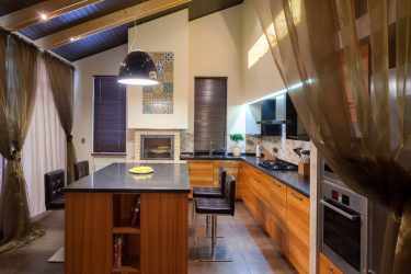 Современный дизайн маленькой кухни гостиной в частном доме. Новинки 2019-2020 года + 130 ФОТО