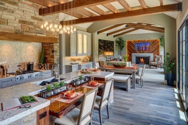 Современный дизайн маленькой кухни гостиной в частном доме. Новинки 2019-2020 года + 130 ФОТО