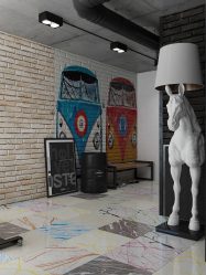 Дизайн в стиле Лофт (170+Фото) Яркость цветов и простота Интерьера