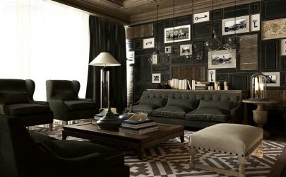 Дизайн в темных тонах: Мрачно или Уютно? (235+Фото) Необычно стильный и модный интерьер (спальня, гостиная, кухня, ванная)