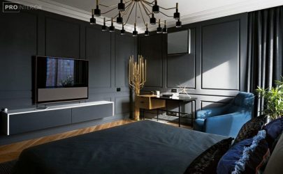 Дизайн в темных тонах: Мрачно или Уютно? (235+Фото) Необычно стильный и модный интерьер (спальня, гостиная, кухня, ванная)