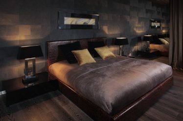 Дизайн в темных тонах: Мрачно или Уютно? (235+Фото) Необычно стильный и модный интерьер (спальня, гостиная, кухня, ванная)