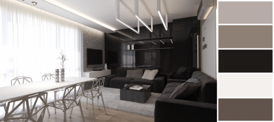 Дизайн в темных тонах: Мрачно или Уютно? (235+Фото) Необычно стильный и модный интерьер (спальня, гостиная, кухня, ванная)