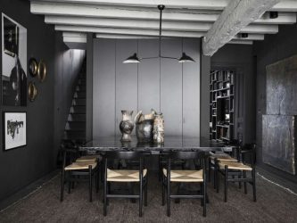 Дизайн в темных тонах: Мрачно или Уютно? (235+Фото) Необычно стильный и модный интерьер (спальня, гостиная, кухня, ванная)