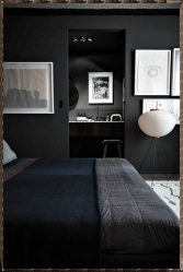 Дизайн в темных тонах: Мрачно или Уютно? (235+Фото) Необычно стильный и модный интерьер (спальня, гостиная, кухня, ванная)