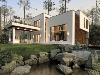 Проекты домов с плоской крышей – простые технологии постройки (одноэтажные, двухэтажные, деревянные, небольшие). Современные тенденции хай-тека и минимализма (175+Фото)