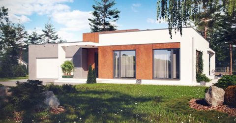 Проекты домов с плоской крышей – простые технологии постройки (одноэтажные, двухэтажные, деревянные, небольшие). Современные тенденции хай-тека и минимализма (175+Фото)