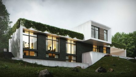 Проекты домов с плоской крышей – простые технологии постройки (одноэтажные, двухэтажные, деревянные, небольшие). Современные тенденции хай-тека и минимализма (175+Фото)