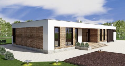 Проекты домов с плоской крышей – простые технологии постройки (одноэтажные, двухэтажные, деревянные, небольшие). Современные тенденции хай-тека и минимализма (175+Фото)