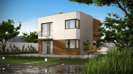 Проекты домов с плоской крышей – простые технологии постройки (одноэтажные, двухэтажные, деревянные, небольшие). Современные тенденции хай-тека и минимализма (175+Фото)