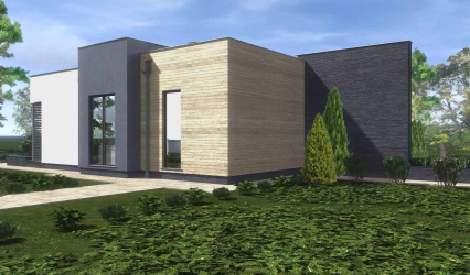 Проекты домов с плоской крышей – простые технологии постройки (одноэтажные, двухэтажные, деревянные, небольшие). Современные тенденции хай-тека и минимализма (175+Фото)