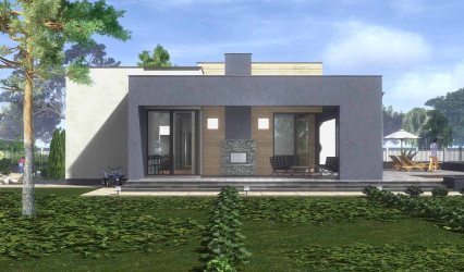 Проекты домов с плоской крышей – простые технологии постройки (одноэтажные, двухэтажные, деревянные, небольшие). Современные тенденции хай-тека и минимализма (175+Фото)