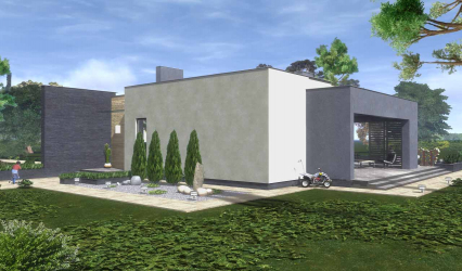 Проекты домов с плоской крышей – простые технологии постройки (одноэтажные, двухэтажные, деревянные, небольшие). Современные тенденции хай-тека и минимализма (175+Фото)