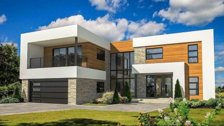 Проекты домов с плоской крышей – простые технологии постройки (одноэтажные, двухэтажные, деревянные, небольшие). Современные тенденции хай-тека и минимализма (175+Фото)