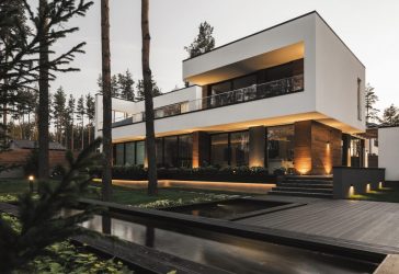 Проекты домов с плоской крышей – простые технологии постройки (одноэтажные, двухэтажные, деревянные, небольшие). Современные тенденции хай-тека и минимализма (175+Фото)