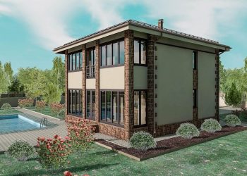 Проекты домов с плоской крышей – простые технологии постройки (одноэтажные, двухэтажные, деревянные, небольшие). Современные тенденции хай-тека и минимализма (175+Фото)