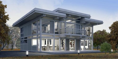 Проекты домов с плоской крышей – простые технологии постройки (одноэтажные, двухэтажные, деревянные, небольшие). Современные тенденции хай-тека и минимализма (175+Фото)