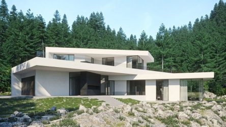 Проекты домов с плоской крышей – простые технологии постройки (одноэтажные, двухэтажные, деревянные, небольшие). Современные тенденции хай-тека и минимализма (175+Фото)