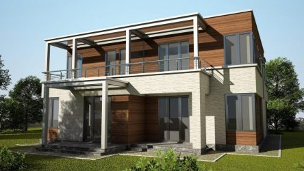 Проекты домов с плоской крышей – простые технологии постройки (одноэтажные, двухэтажные, деревянные, небольшие). Современные тенденции хай-тека и минимализма (175+Фото)