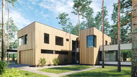 Проекты домов с плоской крышей – простые технологии постройки (одноэтажные, двухэтажные, деревянные, небольшие). Современные тенденции хай-тека и минимализма (175+Фото)