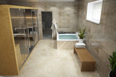 Особенности дизайна ванны с джакузи в интерьере дома и квартиры (120+Фото). Доступная роскошь с пользой для здоровья. Что нужно знать?