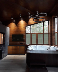 Особенности дизайна ванны с джакузи в интерьере дома и квартиры (120+Фото). Доступная роскошь с пользой для здоровья. Что нужно знать?