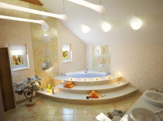 Особенности дизайна ванны с джакузи в интерьере дома и квартиры (120+Фото). Доступная роскошь с пользой для здоровья. Что нужно знать?