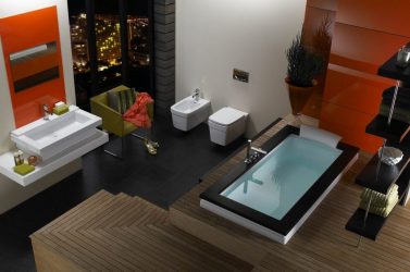 Особенности дизайна ванны с джакузи в интерьере дома и квартиры (120+Фото). Доступная роскошь с пользой для здоровья. Что нужно знать?