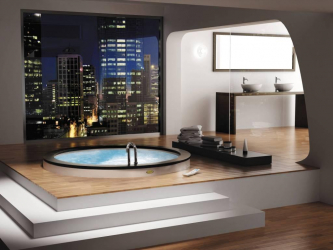Особенности дизайна ванны с джакузи в интерьере дома и квартиры (120+Фото). Доступная роскошь с пользой для здоровья. Что нужно знать?