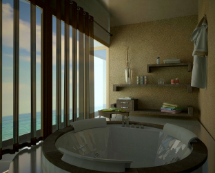 Особенности дизайна ванны с джакузи в интерьере дома и квартиры (120+Фото). Доступная роскошь с пользой для здоровья. Что нужно знать?