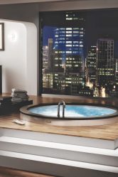 Особенности дизайна ванны с джакузи в интерьере дома и квартиры (120+Фото). Доступная роскошь с пользой для здоровья. Что нужно знать?