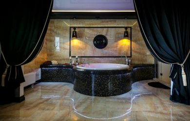 Особенности дизайна ванны с джакузи в интерьере дома и квартиры (120+Фото). Доступная роскошь с пользой для здоровья. Что нужно знать?