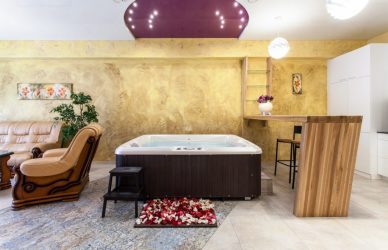 Особенности дизайна ванны с джакузи в интерьере дома и квартиры (120+Фото). Доступная роскошь с пользой для здоровья. Что нужно знать?