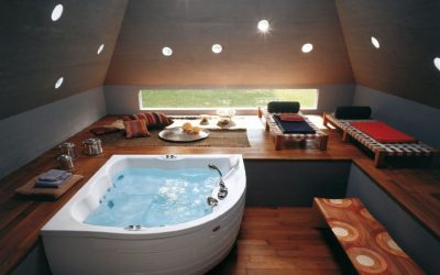 Особенности дизайна ванны с джакузи в интерьере дома и квартиры (120+Фото). Доступная роскошь с пользой для здоровья. Что нужно знать?