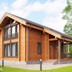 Проекты Финских домов из клееного бруса: Чем хороши и как оформить? (180+ Фото)
