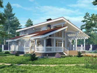 Проекты Финских домов из клееного бруса: Чем хороши и как оформить? (180+ Фото)