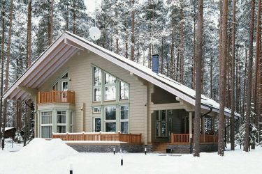 Проекты Финских домов из клееного бруса: Чем хороши и как оформить? (180+ Фото)