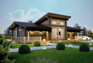 Проекты Финских домов из клееного бруса: Чем хороши и как оформить? (180+ Фото)