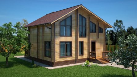 Проекты Финских домов из клееного бруса: Чем хороши и как оформить? (180+ Фото)
