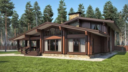 Проекты Финских домов из клееного бруса: Чем хороши и как оформить? (180+ Фото)