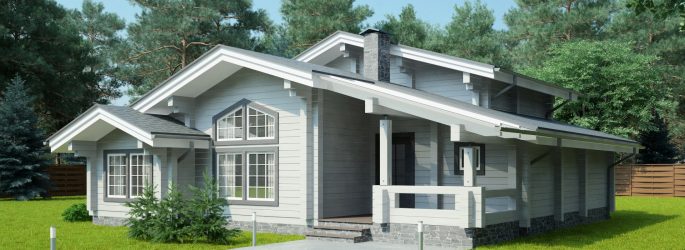 Проекты Финских домов из клееного бруса: Чем хороши и как оформить? (180+ Фото)